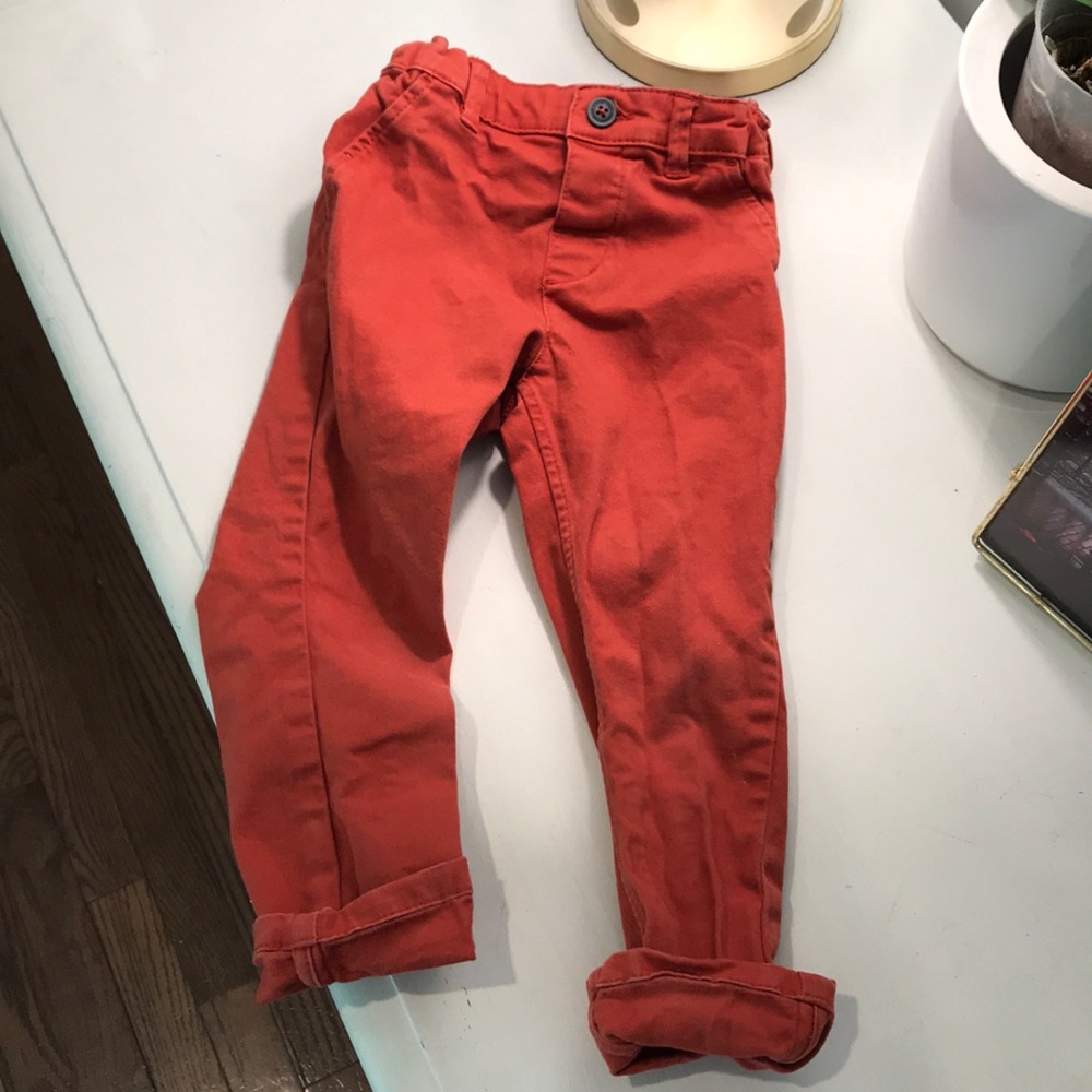 H&M baby 1/2-2years red chino pants